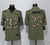 Nike Jets 33 Jamal Adams Olive Camo Salute To Service Limited Jersey,baseball caps,new era cap wholesale,wholesale hats